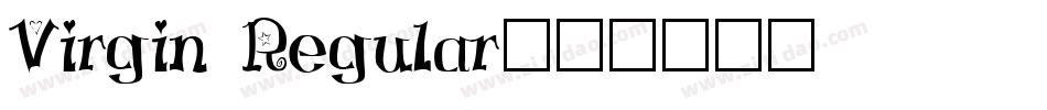 Virgin Regular字体转换